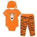 Disney Winnie the Pooh Tigger Newborn Baby Boy or Girl Cosplay Bodysuit Pants and Hat 3 Piece Outfit Set Newborn to Infant