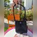 Kate Spade Bags | Kate Spade Black Leather Spade Logo Bucket Bag Shoulder Bag | Color: Black/Silver | Size: Os