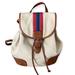 Coach Bags | Coach Vtg Y2k Denim Classic Stripe Backpack Purse | Color: Cream/Red | Size: Os