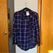 American Eagle Outfitters Tops | American Eagle Boyfriend Fit Flannel | Color: Blue/Red | Size: M