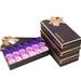 18Pcs Scented Rose Flower Petal Bath Body Soap Wedding Party Gift Purple(Buy 2 Get 1 Free)
