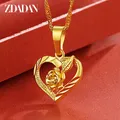 Zddan – collier en forme de cœur pour femmes chaîne en argent Sterling 925 bijoux à la mode