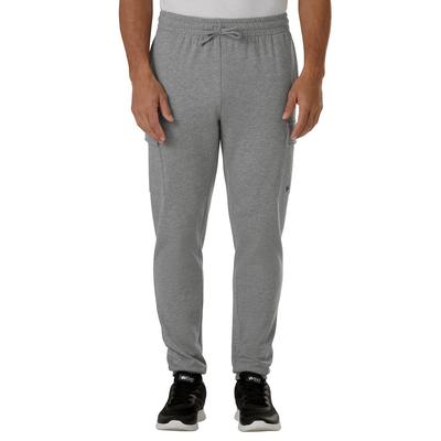 VEVO ACTIVE Men's Fleece Cargo Pant (Size XXXXXL) Heather Grey, Cotton,Polyester,Spandex