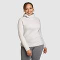 Eddie Bauer Women's Outpace Flex Fleece Pullover Hoodie - Cement - Size M