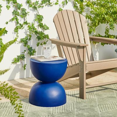 Glitzhome 18"H Modern MGO Faux Terrazzo Garden Stool Planter Stand - 15.75"L X 15.75"W X 17.75"H