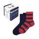 FALKE Unisex Kinder Socken Happy 3-Pack Giftbox K SO Baumwolle gemustert 3 Paar, Mehrfarbig (Sortiment 70), 23-26