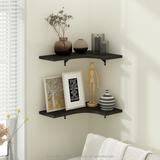 Furinno Rossi Wall Mounted Corner L-Shape Floating Display Shelves