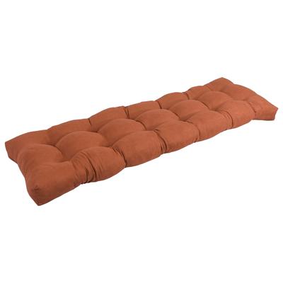 Solid Microsuede Tufted Indoor Bench Cushion (Mult...