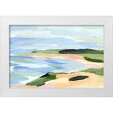 Warren Annie 24x17 White Modern Wood Framed Museum Art Print Titled - Pastel Coastline I