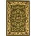 Rugs America Vista 207-OLI Souvanerie Olive Floral Traditional Green Area Rug 2 3 x7 10