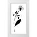 Wild Apple Portfolio 11x18 White Modern Wood Framed Museum Art Print Titled - Silhouette Floral III