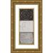 Wilson Aimee 10x18 Gold Ornate Wood Framed with Double Matting Museum Art Print Titled - Black Tiles I