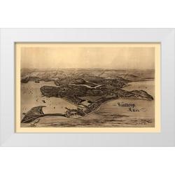 Poole 14x10 White Modern Wood Framed Museum Art Print Titled - Winthrop Massachusetts - Poole 1894