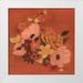 Popp Grace 20x20 White Modern Wood Framed Museum Art Print Titled - Burnt Orange Bouquet I