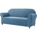 Subrtex Sofa Cover 1 Piece Slipcover with extra Stretch Cushion Seat Cover XL Sofa Denim Blue