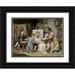Ferris Jean Leon Gerome 24x19 Black Ornate Wood Framed with Double Matting Museum Art Print Titled - Painter and President Washington