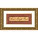 Marrott Stephanie 32x15 Gold Ornate Wood Framed with Double Matting Museum Art Print Titled - Live Laugh Love