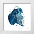 Vess June Erica 15x15 White Modern Wood Framed Museum Art Print Titled - Blue Ink Blot I