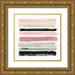 PI Studio 26x26 Gold Ornate Wood Framed with Double Matting Museum Art Print Titled - Rothkos Stripes I