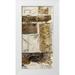 Goldberger Jennifer 18x32 White Modern Wood Framed Museum Art Print Titled - Birch Bark Abstract II