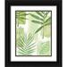 Vision Studio 12x14 Black Ornate Wood Framed with Double Matting Museum Art Print Titled - Leaf Impressions IV