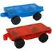 Magblock Magnetic Tiles Car Truck Expansion Set 2 Piece Magnet Toy Compatible with Magnet Building Blocks (Red+Blue)
