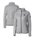 Women's Cutter & Buck Gray Columbia University Rainier Eco Insulated Puffer Full-Zip Jacket