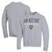 Men's Champion Gray Army Black Knights Soccer Stack Logo Powerblend Pullover Sweatshirt