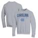 Men's Champion Gray North Carolina Tar Heels Soccer Stack Logo Powerblend Pullover Sweatshirt