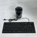 Foldable USB Keyboard 105 Keys Silic Soft Water Spanish Keyboard for PC Notebook Laptop Black