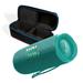 JBL Flip 6 Teal Portable Bluetooth Speaker and Divvi Case Kit