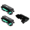 PrinterDash Compatible Replacement for Lanier SP-3600/SP-3610/SP-4510 Drum/Toner Value Combo Pack (1-Drum Unit/2-Toners) (TYPE SP-4500A) (407324_1PK/407340_2PKB)