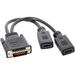 Projector Adapter Dual Monitor HDTV DMS 59 Pin to 2 HDMI Cable Male to Female Converter Y Splitter