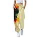 YDKZYMD Straight Leg Sweatpants For Women Petite Beige with Pockets Elastic Waist Baggy Pants Petite Cinch Bottom Tie Dye Womens Sweatpants Petite Extra Small Drawstring Multicolor Casual Jogger Pants