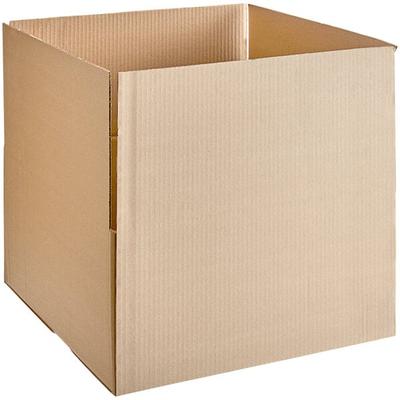 Lavex 20" x 20" x 12" Kraft Corrugated RSC Shipping Box - 15/Case