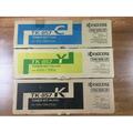 3 OEM Kyocera TK-857C TK-857Y TK-857K C Y K toners - No Waste Bottles Same Day