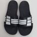 Adidas Shoes | Men's Adidas Adilette Aqua Slides Size 9 Black And White | Color: Black/White | Size: 9