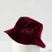 Anthropologie Accessories | Anthropologie Velvet Bucket Hat | Color: Pink | Size: Os