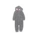 Carter's Long Sleeve Outfit: Gray Jacquard Bottoms - Kids Girl's Size 9