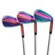 WENGH Golf Wedge Set for Men Right Handed –Including 52 56 60 Degree Golf Wedges with CNC Milled Face-(Flex-Regular)-35 inches-Rainbow Colored Wedges