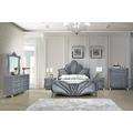 ACME Dante Queen Bed, Gray Velvet - Acme 24230Q