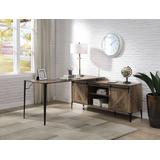 ACME Zakwani Writing Desk, Rustic Oak & Black Finish - Acme OF00002