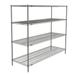 Metro N576C Super Erecta Chrome Wire Shelf Kit - 72"W x 24"D x 63"H, Silver