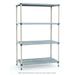 Metro Q466G3 MetroMax Q Polymer Louvered Shelf Kit - 60"W x 21"D x 63"H, Blue