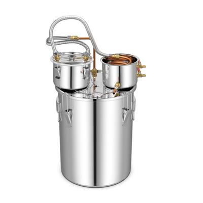 Costway 5/10 Gal 22/38 L Water Alcohol Distiller for DIY Whisky-10 Gal