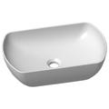 Distinct Kitchen and Bath White Ceramic Oval Vessel Bathroom Sink | 4.92 H x 19.68 W x 12.2 D in | Wayfair Kleo Oval Sink