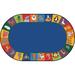 144 x 90 x 0.218 in Rug - Carpets for Kids All the Animals Seating Rug | 144 H x 90 W x 0.218 D in | Wayfair 90.83