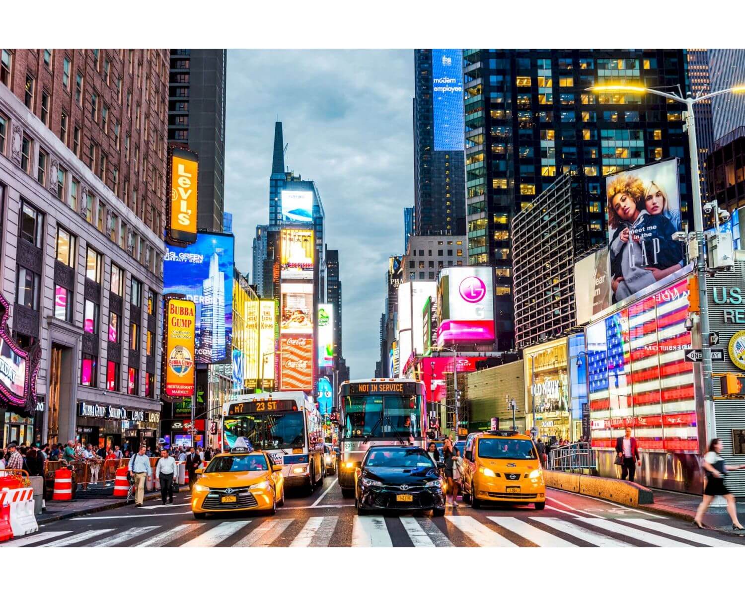 La Casa »Rush Hour in New Yorker« Glasbild Glasbild Image