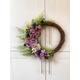 Spring wreath for front door, year round wreath, purple wreath, hydrangea, large floral wreath, purple floral wreath, outdoor faux wreath