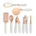 SEGUIRA 7 Pc Kitchen Gadget Set Copper Coated Utensils Stainless Steel/Copper in White | Wayfair GB8LQ3